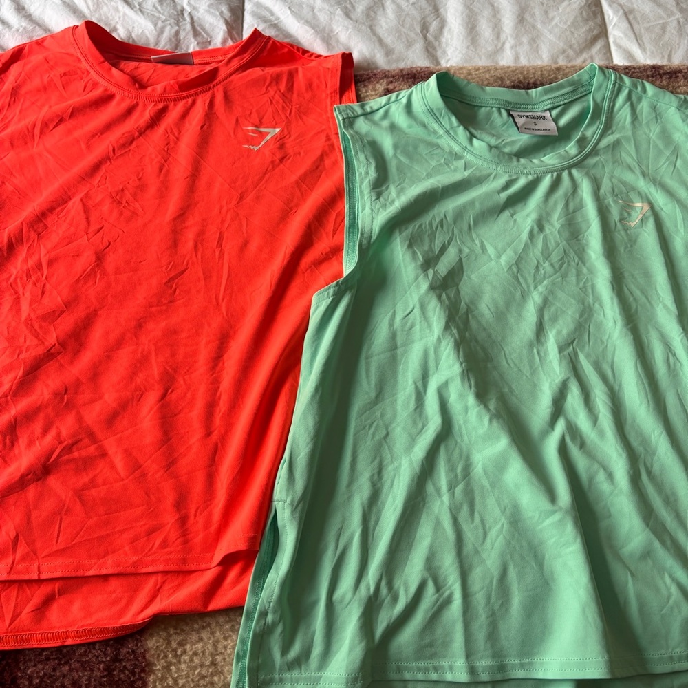 Gymshark athletic tops.